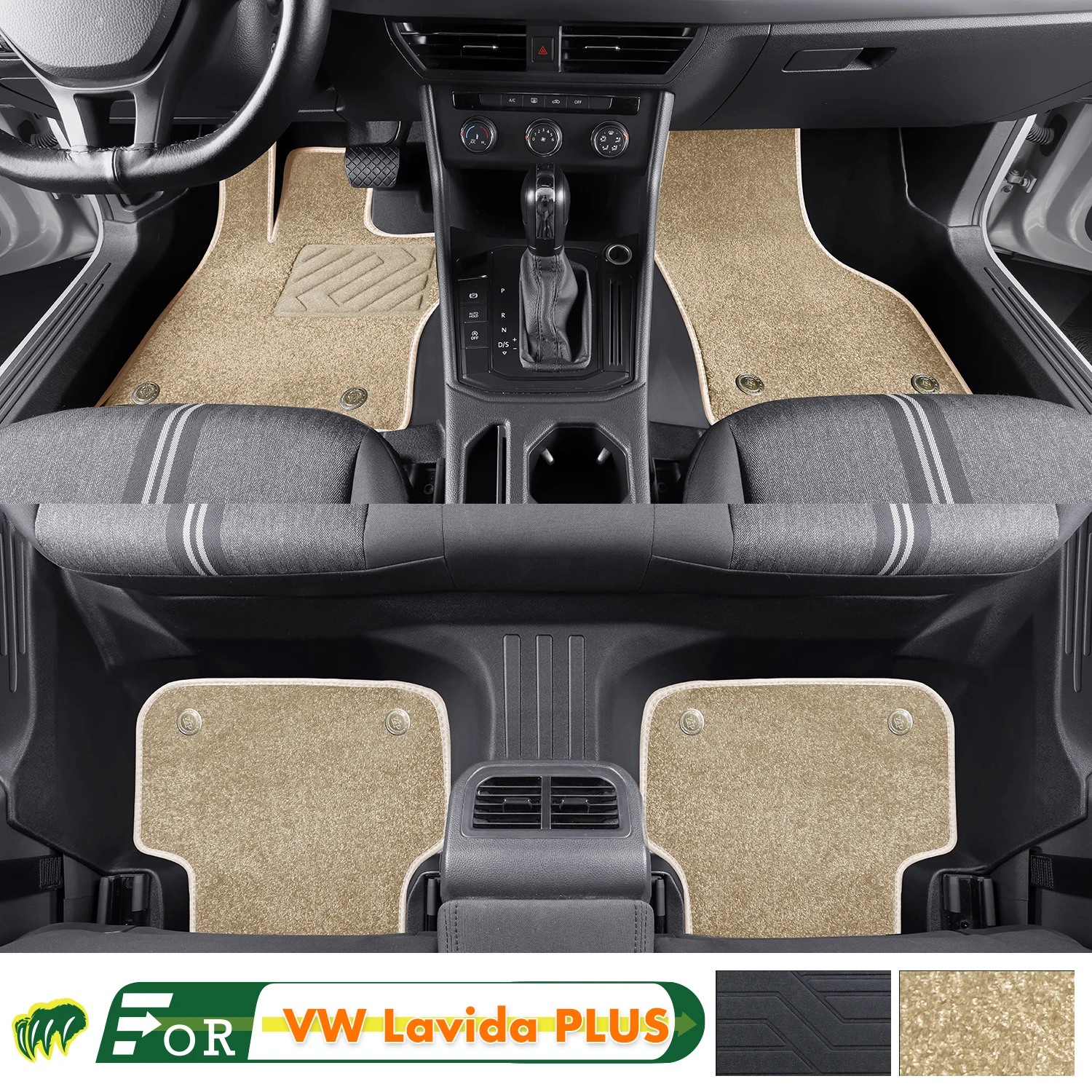 Left-hand Drive Car Floor Mat For VW Lavida PLUS 2021-2022 Full Surround Foot Mat Automotive Floor Mat Interior Floor Liner