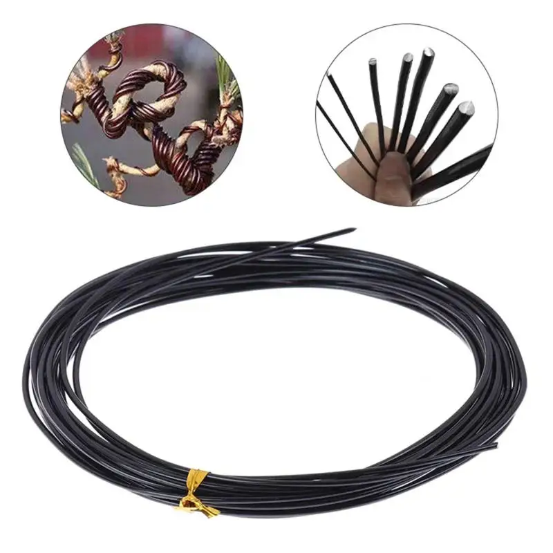 5m Anodized Aluminum Bonsai Training Wire Flexible Plant Branch Shaping Fixing Rope Garden Bonsai Craft Supply
