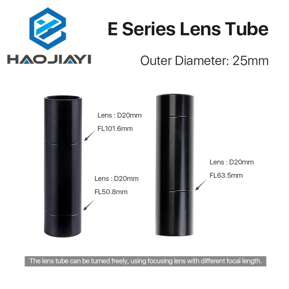 E Series CO2 O.D.25mm Lens Tube for D20 F50.8/63.5/101.6mm Lens CO2 Laser Cutting Engraving Machine