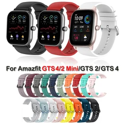 Correa de repuesto para Amazfit GTS 4/2 Mini, correa de silicona para GTS 3/4, pulsera de reloj