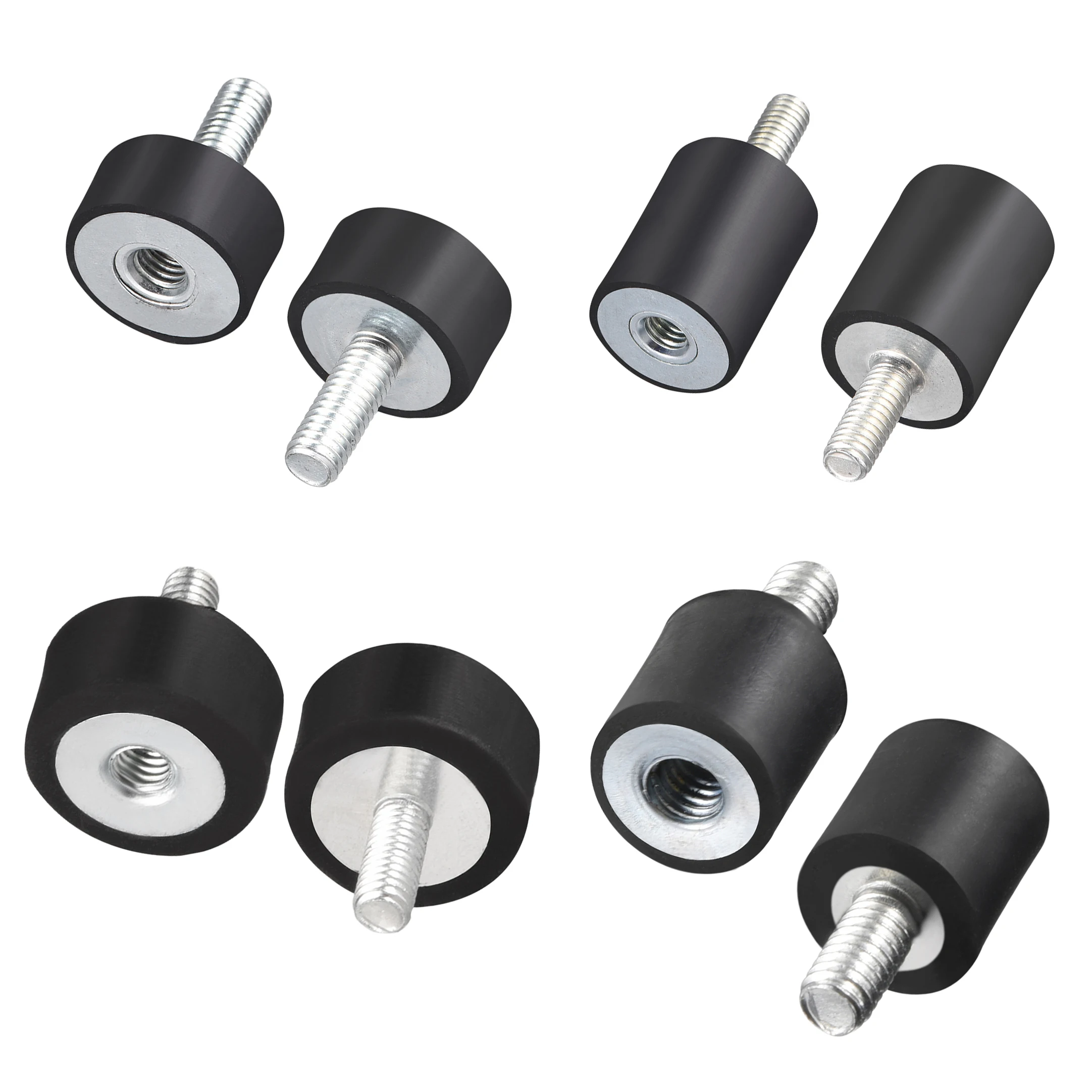 amortecedor de borracha para maquina de solda rosca macho para femea amortecedor de choque anti vibracao isolamento m4 m5 m6 m8 pcs 01