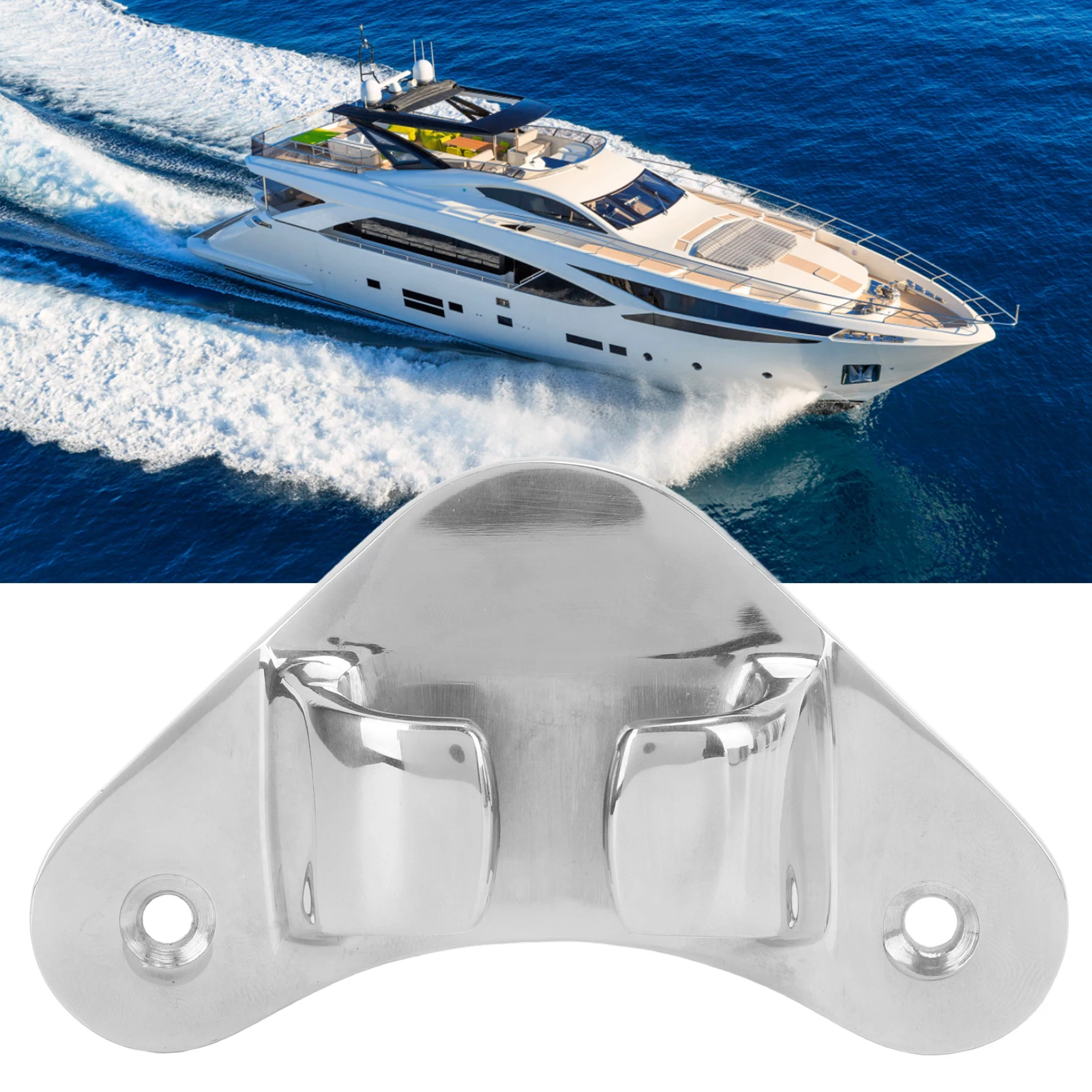 Boat Fairlead Stainless Steel Finely Polished Corrosion Resistant Straight Bow Cleat Line Chock for Ship Yacht Boats