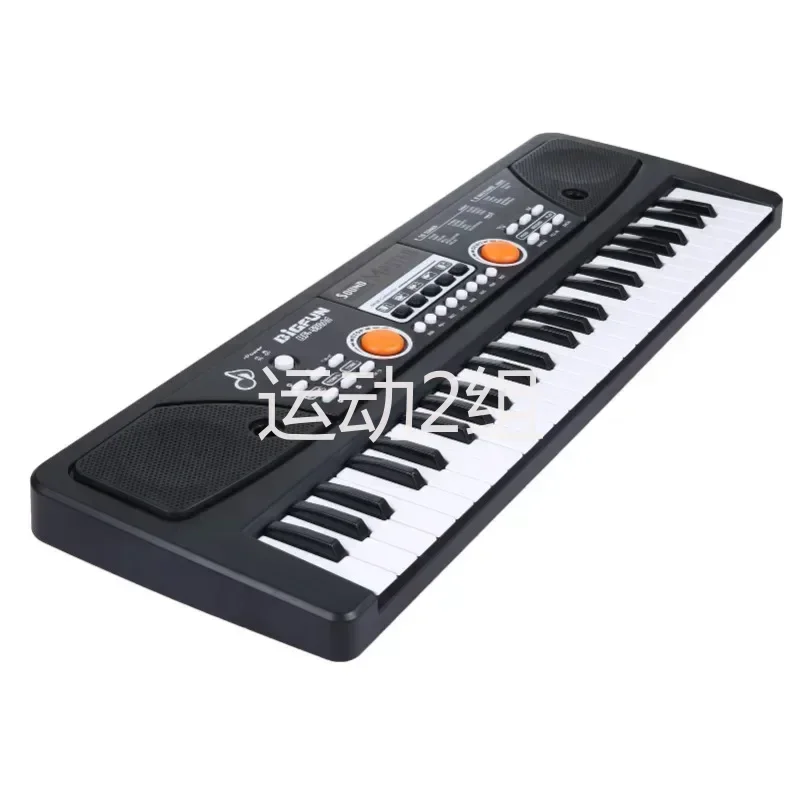 49 Keys USB Electric Piano & Microphone Digital Music Electronic Keyboard 16 Tones 8 Rhythms 6 Demo