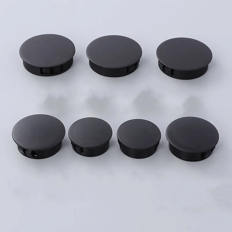 2-30pc Nylon Snap-on Plug Plastic Hole Plug Pipe Inserts Plug Dust Caps Flat Head Reserved Hole Plugging Steel Pipe Inner Plug