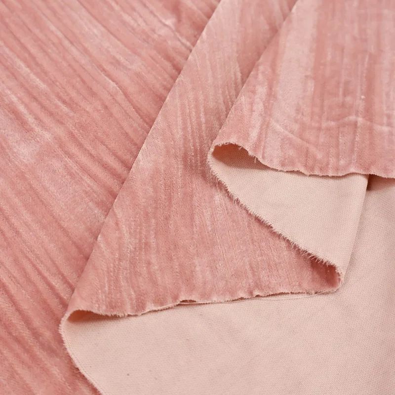 Pink, blue, black, pleated, glossy Korean velvet, gold velvet, non-falling velvet, gold diamond velvet fabric, designer clothing