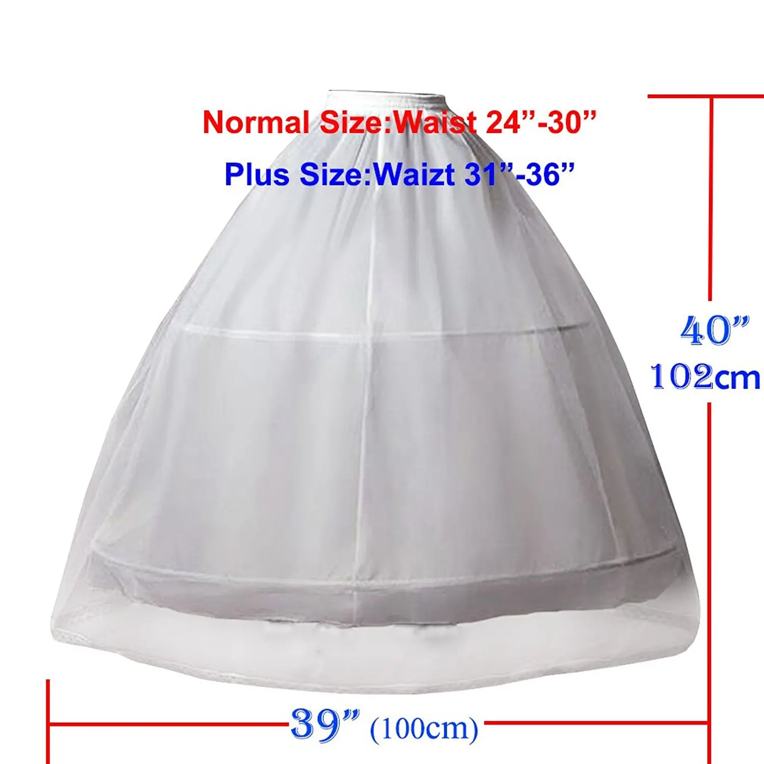 Petticoat Cô Dâu Crinoline Cho Nữ Áo Cưới Dáng Chữ A Tây Nam Không Full Trượt 2 Treo Tường Tầng-Chiều Dài Thường & Plus Kích Thước