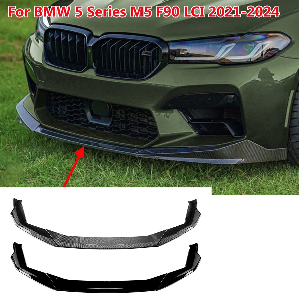 

Front Bumper Front Shovel Lip Spoiler For BMW 5 Series M5 F90 LCI 2021-2024 Car Body Kits Modification Accessories