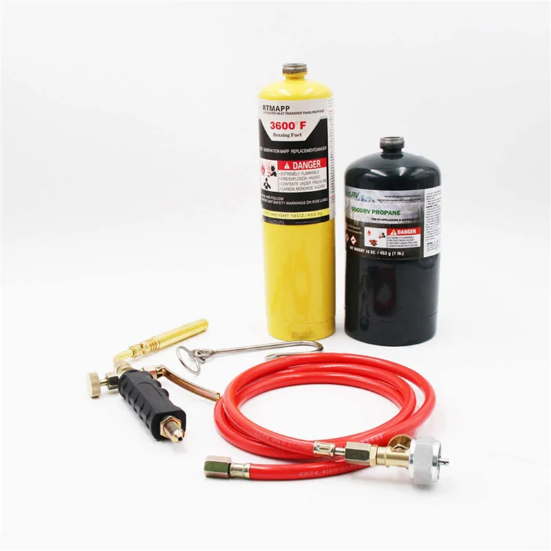 BHBD-2X Brazing Welding Hose Torch MAPP Propane Soldering Torch With 1.6M Hose