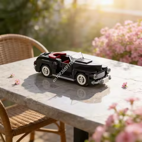 172pcs MOC Back The Future Forded Super De Luxe City Champions Model Building Christmas Gifts Toys Blocks Construction Idea