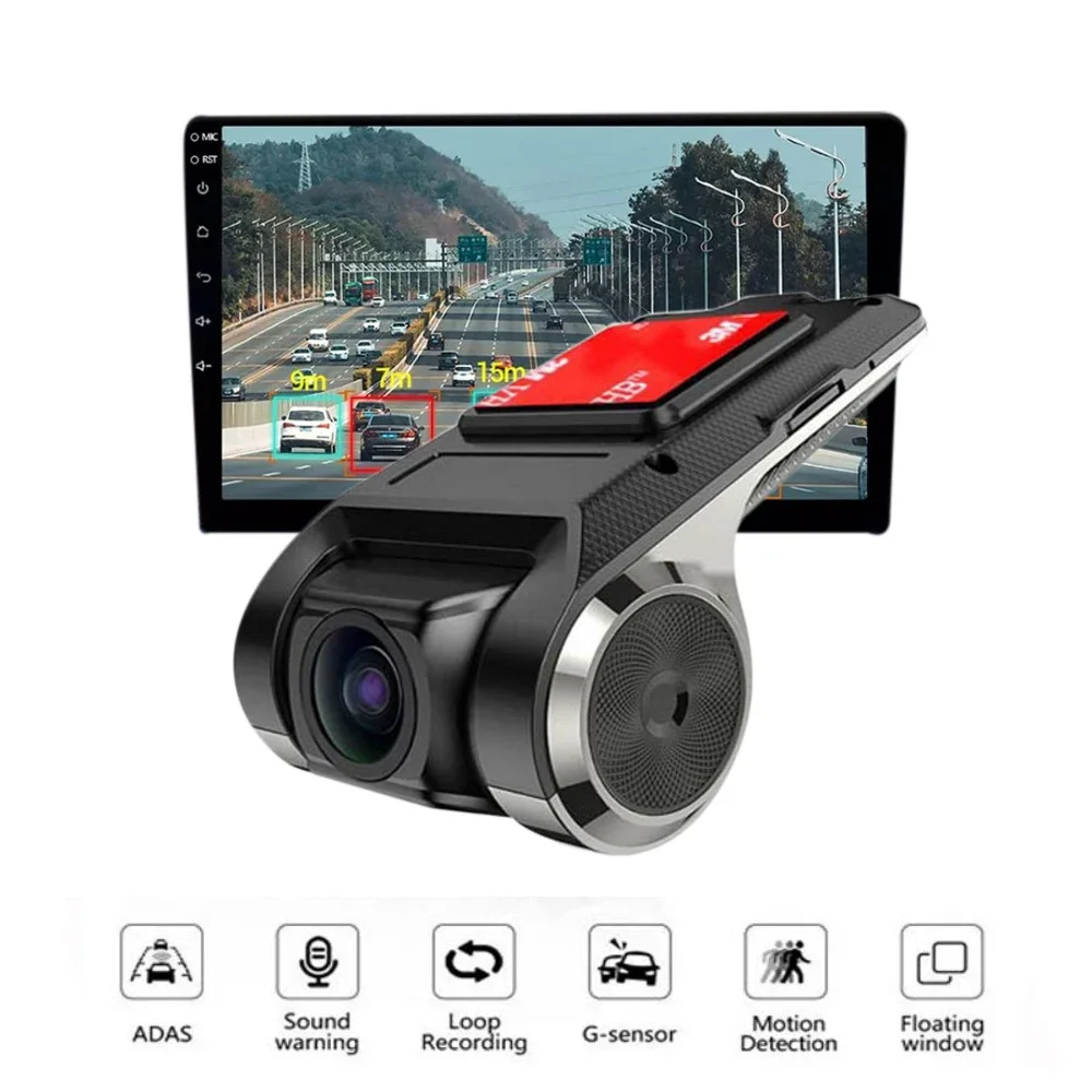 Car Camera Usb Adas Full Hd Car Dvr Dash Cam For Dvd Android Player Navigation Head Unit/Auto Audio Voice Alarm Video Recording