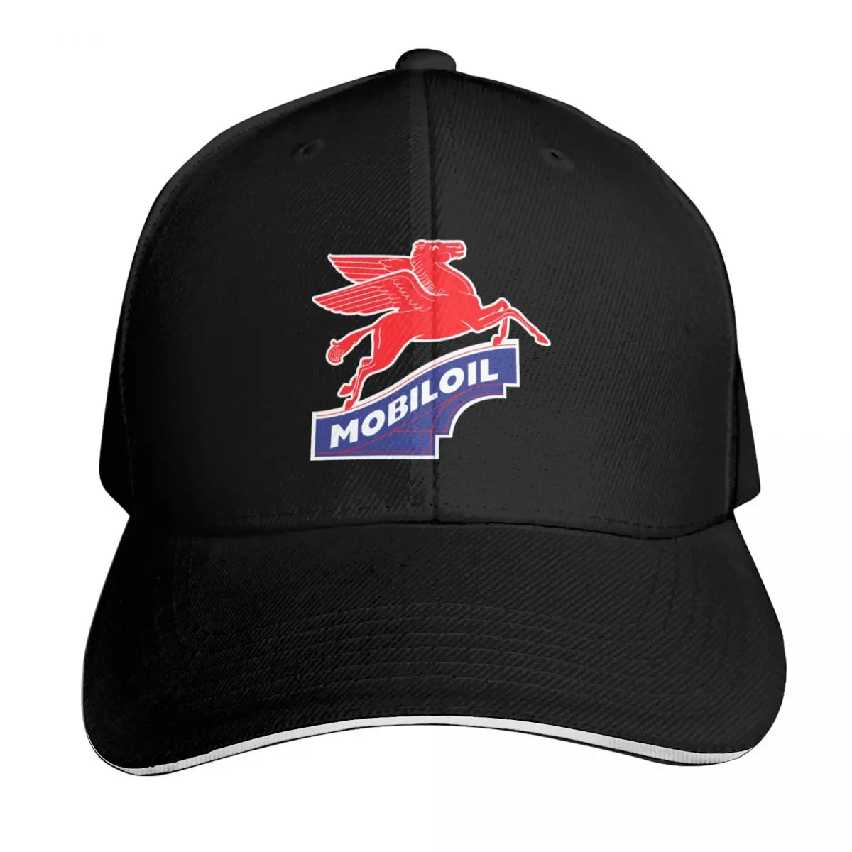 

Mobil oil Gas Station Vintage Sign - logo 1930 Baseball Cap dad hat Wild Ball Hat Trucker Cap Visor Women's Men's