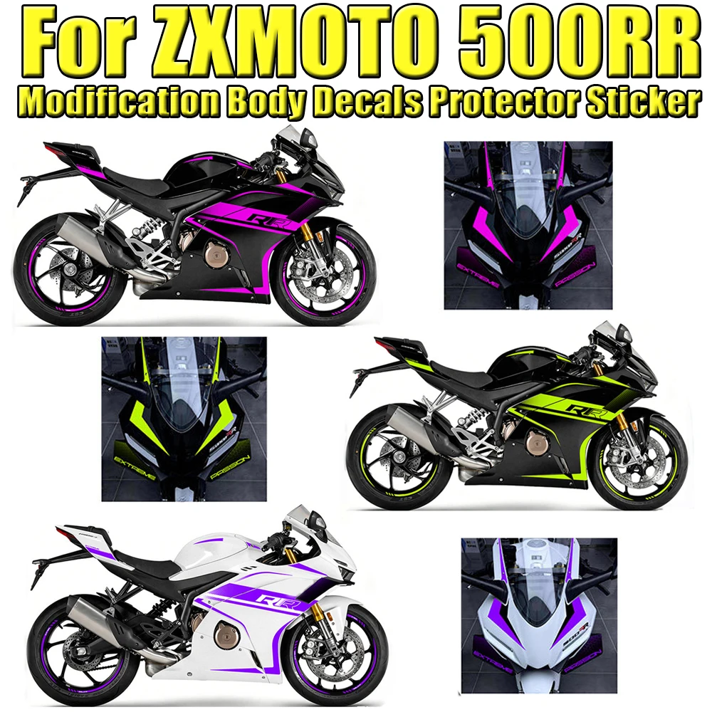 

Наклейки для модификации мотоцикла, защитные наклейки с принтом, декоративные наклейки для ZXMOTO 500RR 500 RR 500-RR