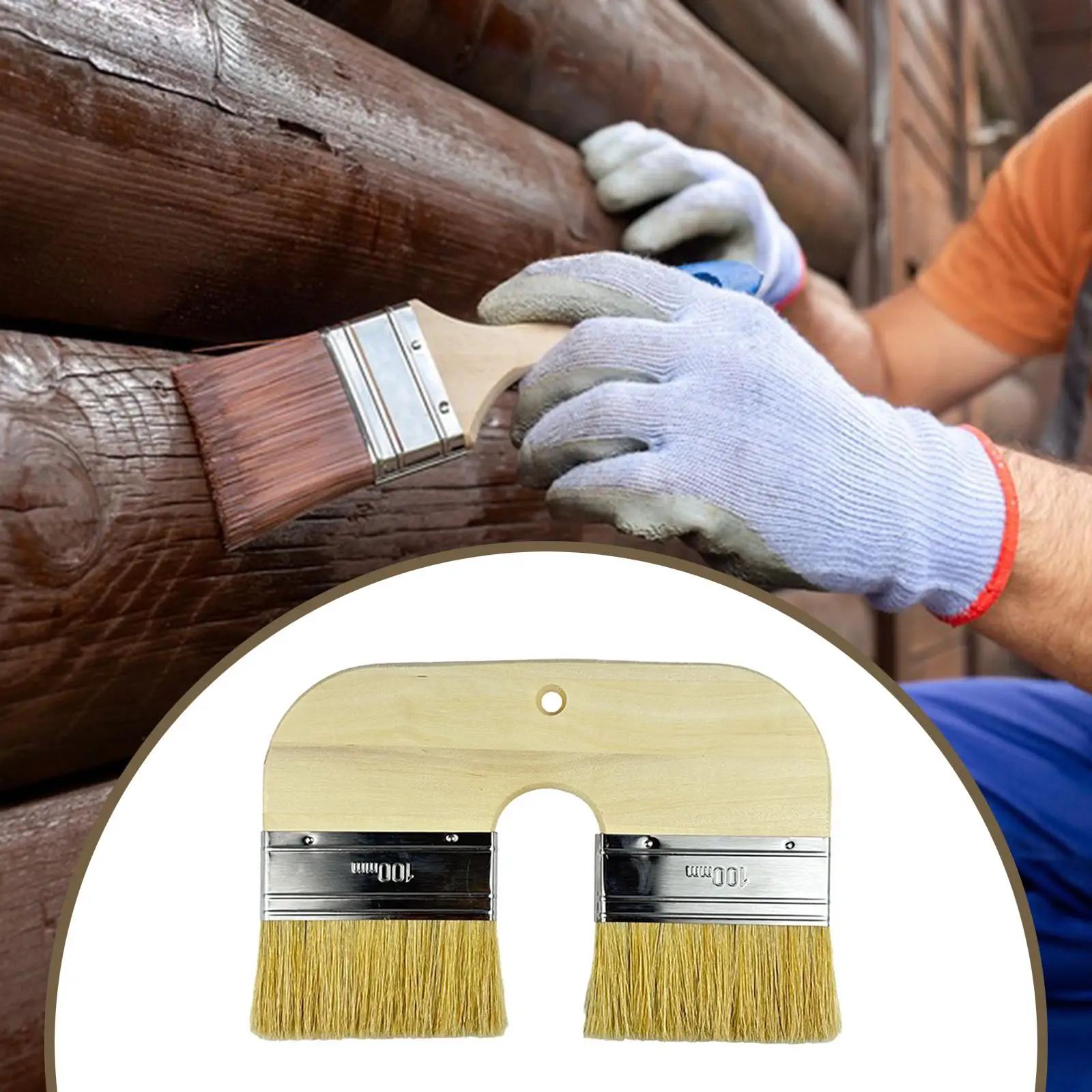 أداة طلاء جدران بفرشاة طلاء برأس مزدوج للفنانين المحترفين #3