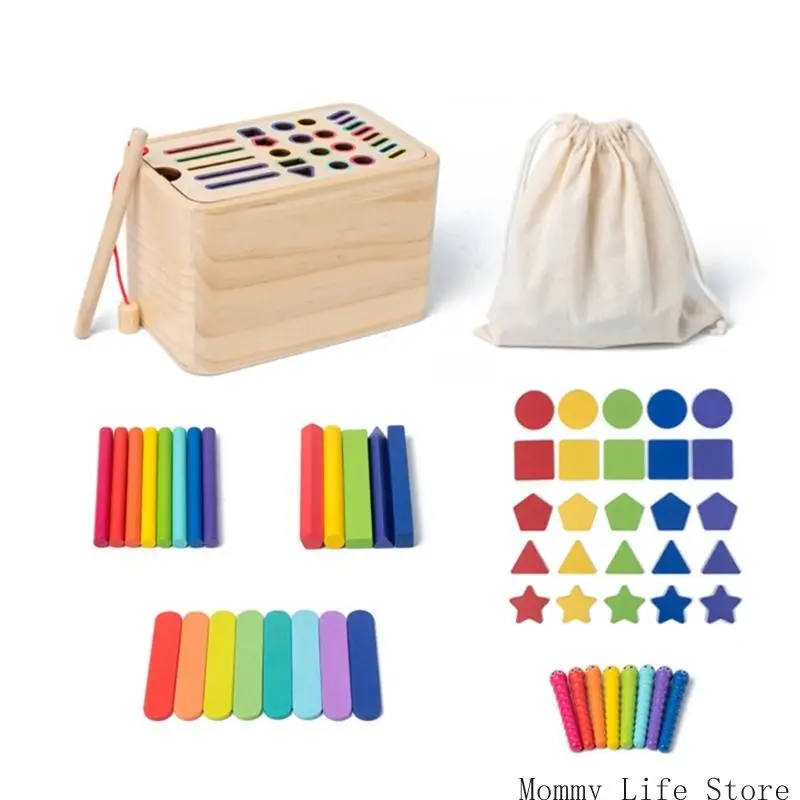 

Colorful And Durable Wooden Sorter Box For Baby's Early Learning And Sensory Play