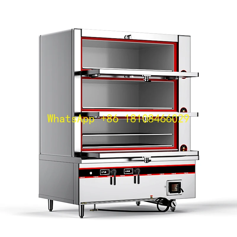 

Soup Warmer Rice Steamer Cabinet Industrial Gas Commercial Seafood Steamed Cabinet Steamers Stainless Steel