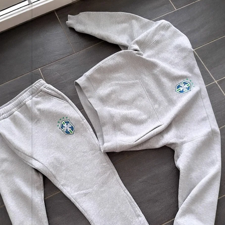 American Hip-Hop Sets Mens High Street Y2K Hoodie Straight Sweatpants Couple Printed Suit Spring Autumn Streetwear Hoodie Sets