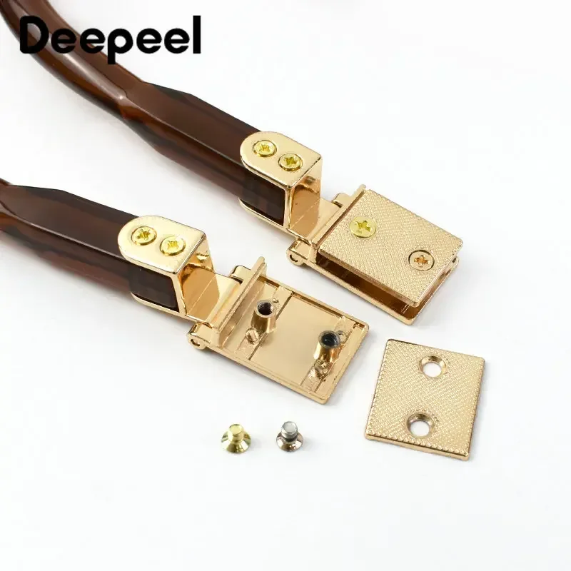 2/4Pcs Deepeel 13*14cm Resin Bag Handle Purse Kiss Clasp Handbag Frame Buckle Wallet Handles Women DIY Sewing Hardware Accessory