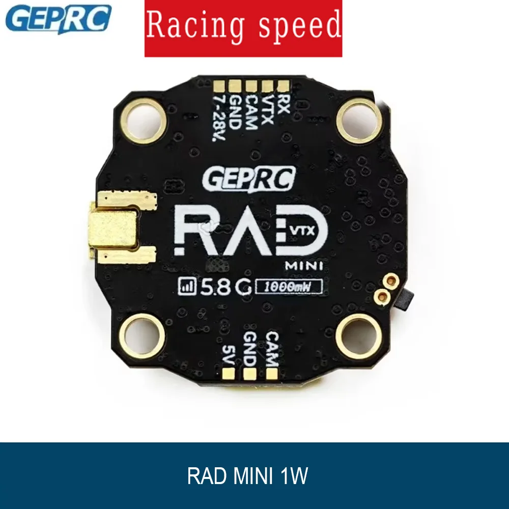 GEPRC RAD MINI 1W 5.8G 1000mW FPV VTX 2 - 6S 20X20mm RC Accessories Excellent Compatibility for RC Models