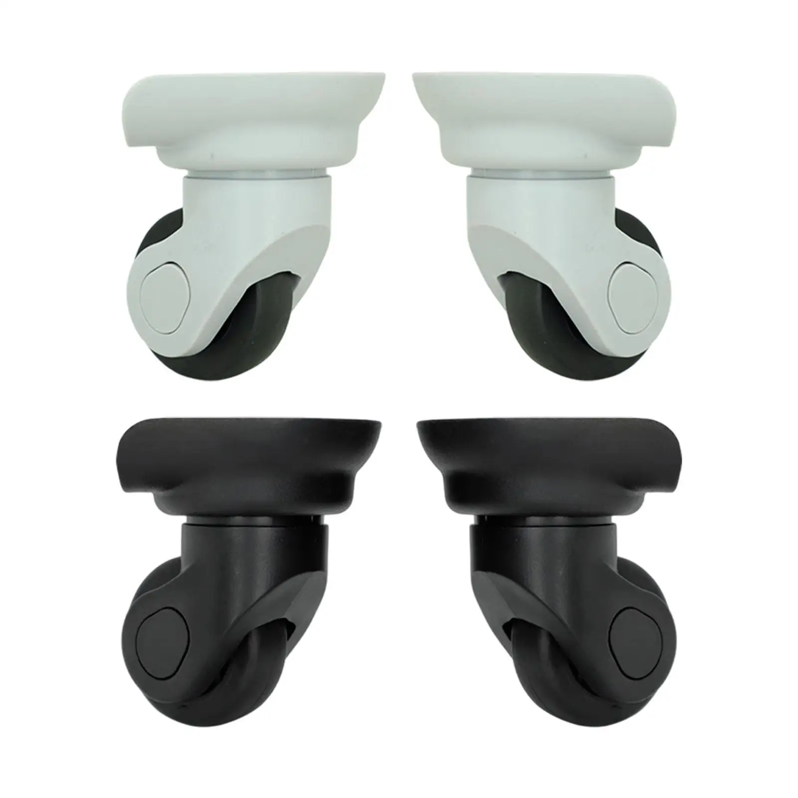 2Pcs Luggage Wheels Silent Universal Easy Installation Wear Resistant Smooth Travel Case Casters Repair Parts Trunk Wheels