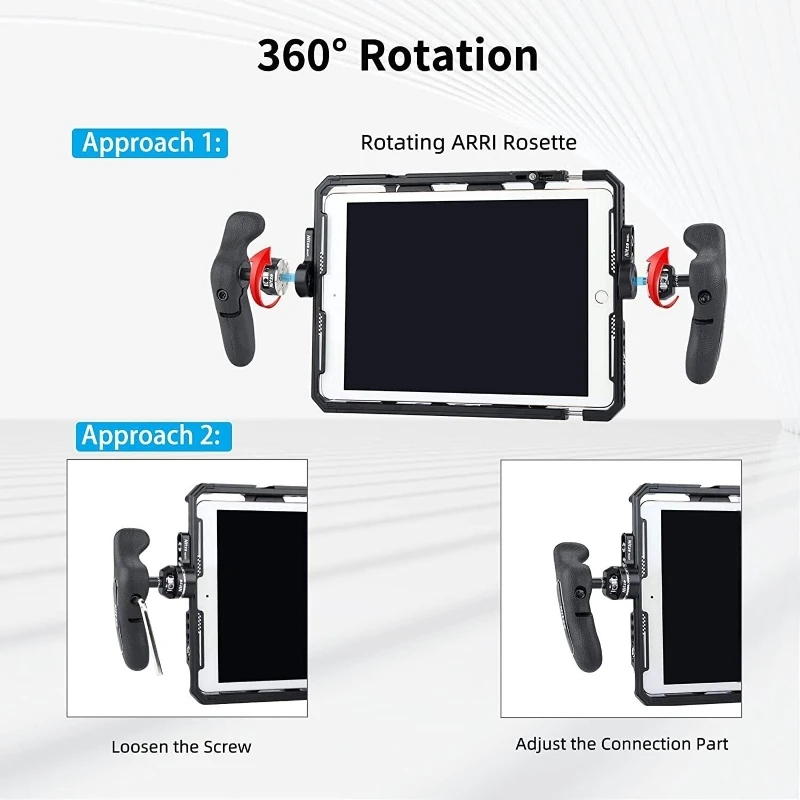 Nitze PA32A Left Right Side Handles with ARRI Rosette for Camera Field Monitor Cage