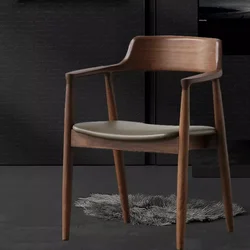 Cafe Wood Chair - Accent Armchair Dining Table Seating Kitchen Meeting Negotiation Sillas Para Comedor Furniture