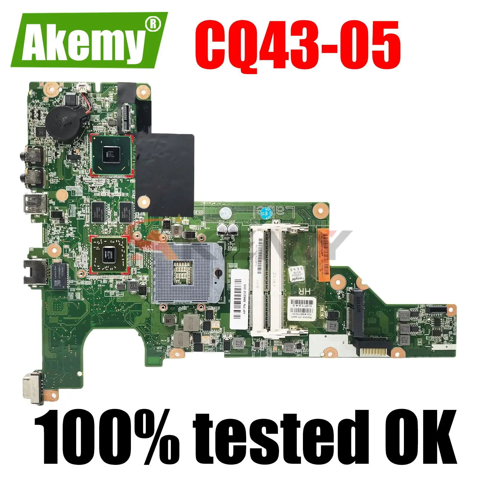 

646179-001 646177-601 For 2000 CQ43 CQ57 430 431 435 630 635 Laptop Motherboard HM65 DDR3 Intel 100% Full Tested Good