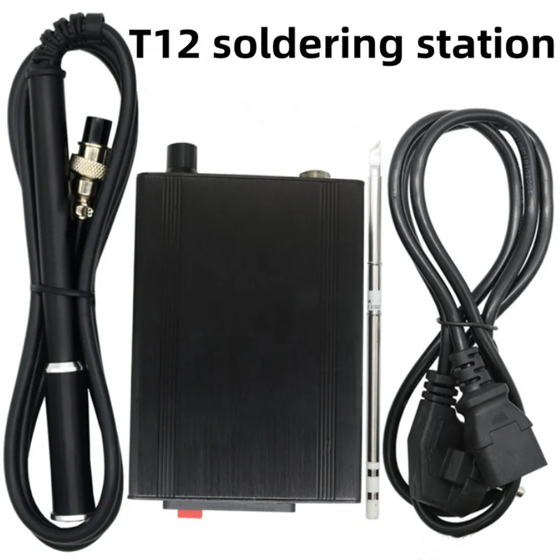 Quick Heating OLED Digital soldering station electronic Soldering Iron welding tool  M8 aluminum alloy handle T12-717A