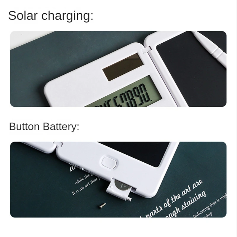 Multifunctional Solar Calculator Board With Writing Board For School Calculator Students' Financial Office