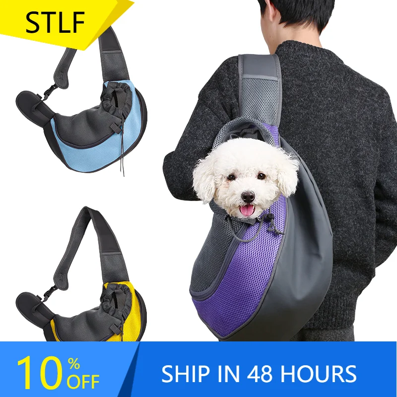 

STLFPet Puppy Dog Cat Carrier Backpack Bag Mesh Sling Carry Pack Comfort Travel Tote Shoulder Bag Sling Backpack
