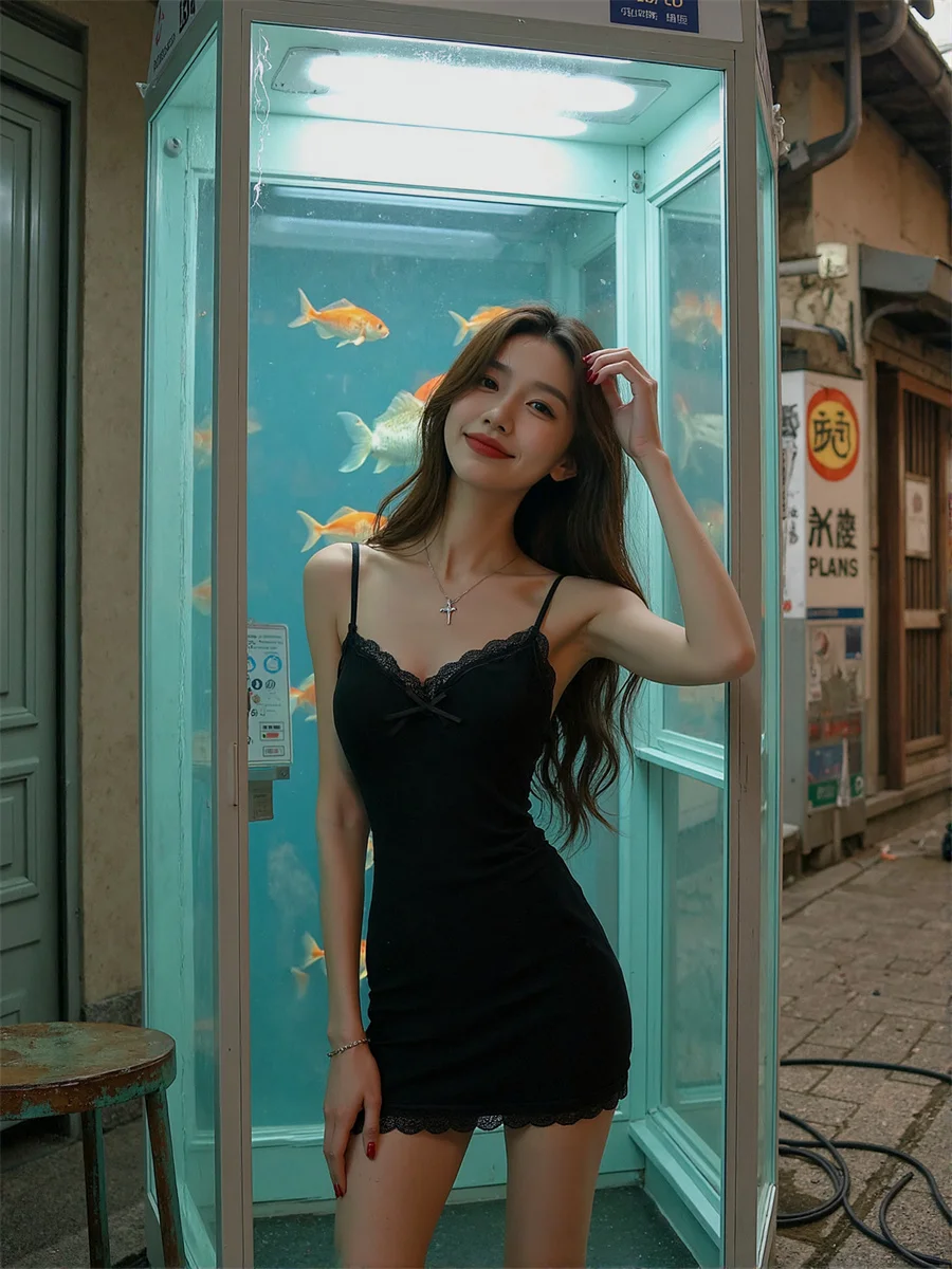 Vestido de verano para mujer 2025 Hotsweet vaina Color sólido con abertura lateral abertura alta Sexy femenino moda bastante elegante