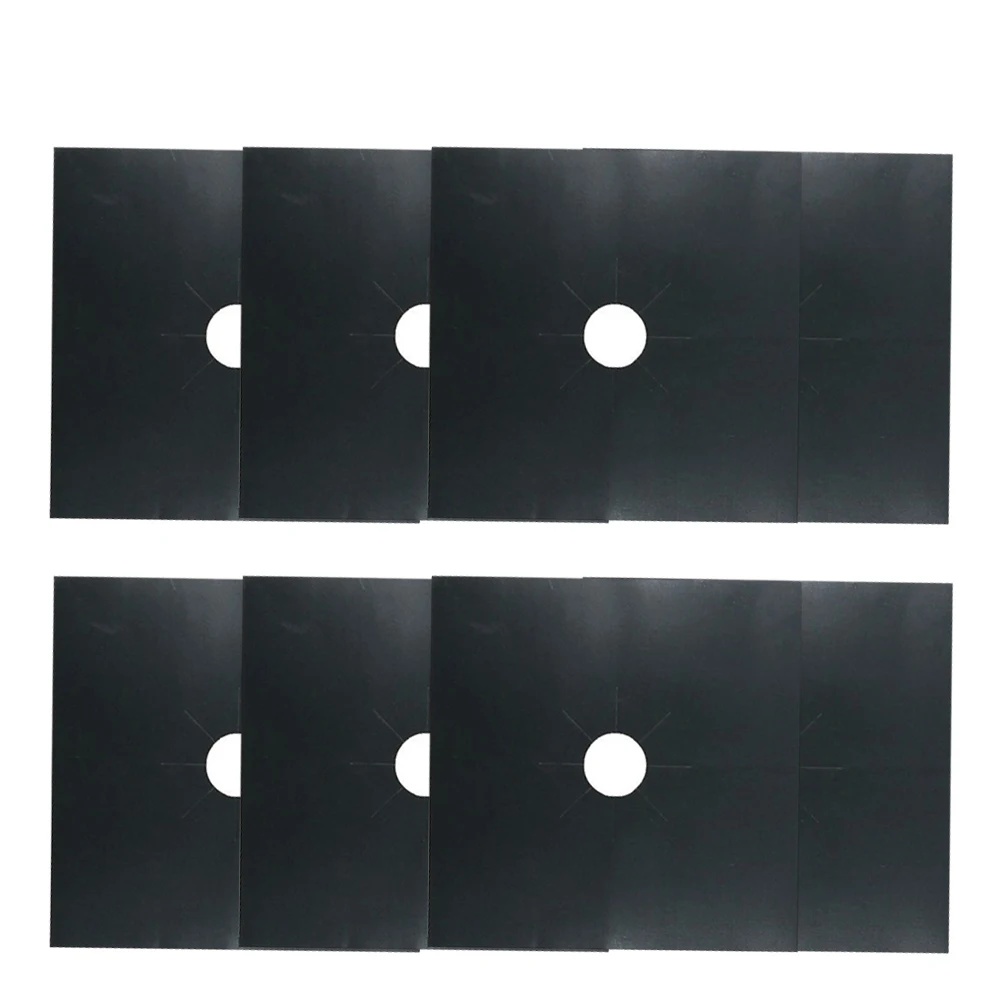 

8pcs Gas Stove Mat Burner Hob Liner Oven Protector High Temp Resistant Non-Stick Reusable Durable Kitchen Cookware Accessory