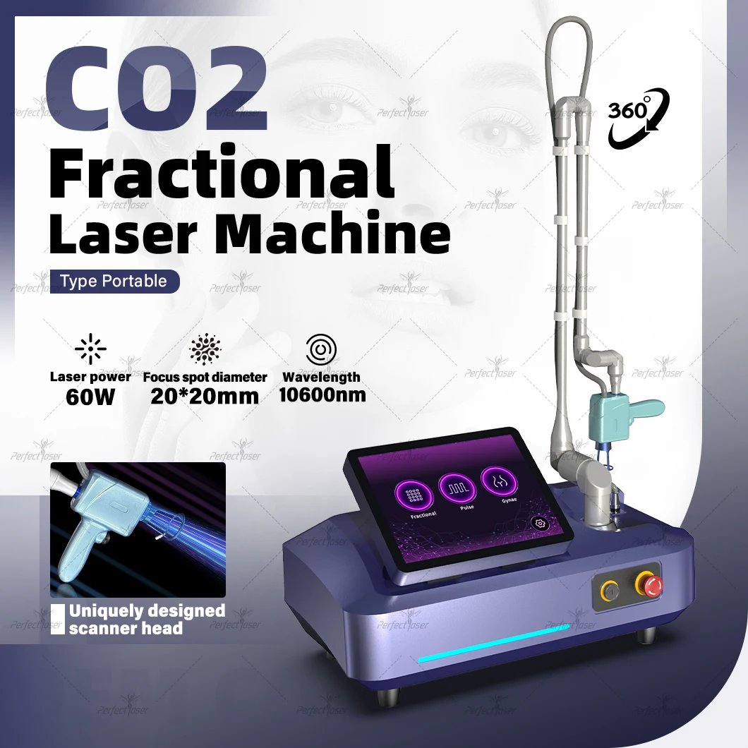 Perfectlaser Fractional CO2 Machine Skin Resurfacing Rejuvenation Vaginal Tightening Acne Scar Stretch Mark Removal CO2 Device