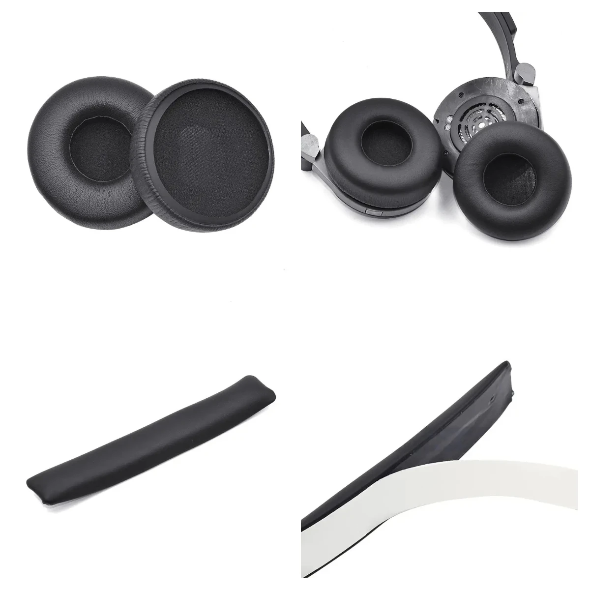 

Replacement Leather Headband Cushion Ear Pads Cover for JBL Synchros E40BT E40 Bluetooth Headphones