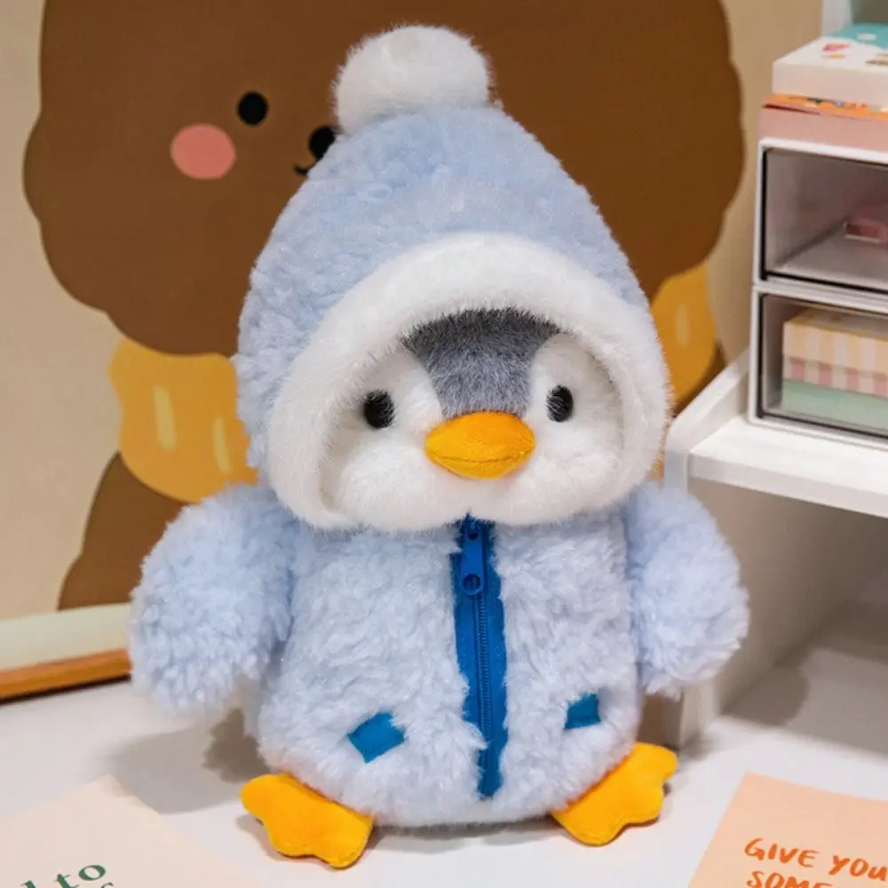 Wearing Clothes Hats Penguin with Hat Soft Stuffed Baby Comforting Sleep Ins Cartoon Anime Hat Penguin
