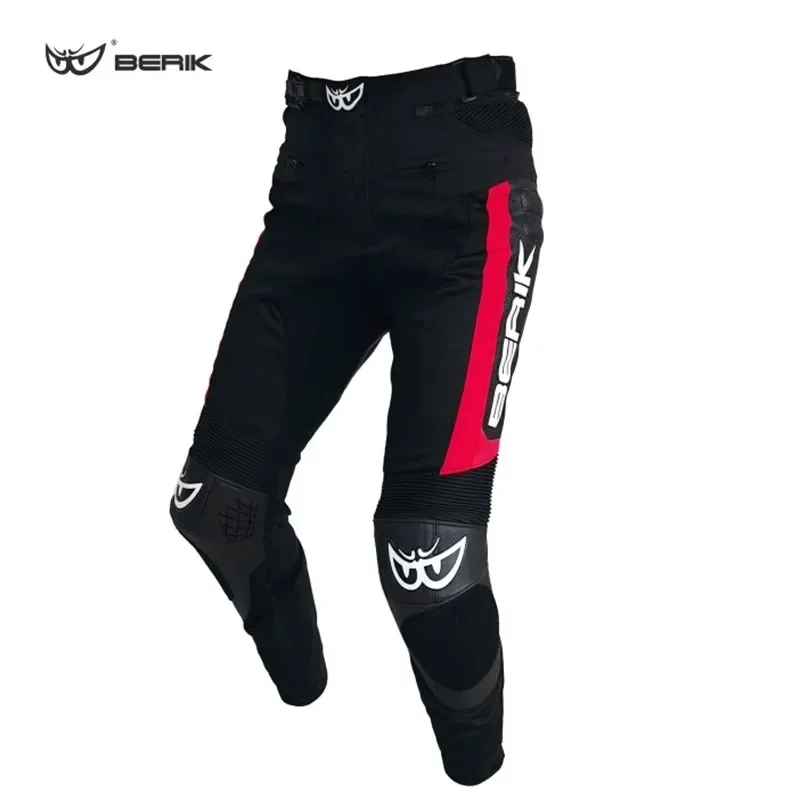 Berik Motorfietsen Broek Anti-Druppel Slijtvaste Mannen Dames Gear Koeienhuid Materiaal Ademende Mesh Kincana Trainingsbroek