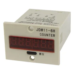 JDM11-6H 4 pin contact signal input digital electronic counter relay JDM11 production counter AC 220V 110V 380V 36V DC 24V 12V