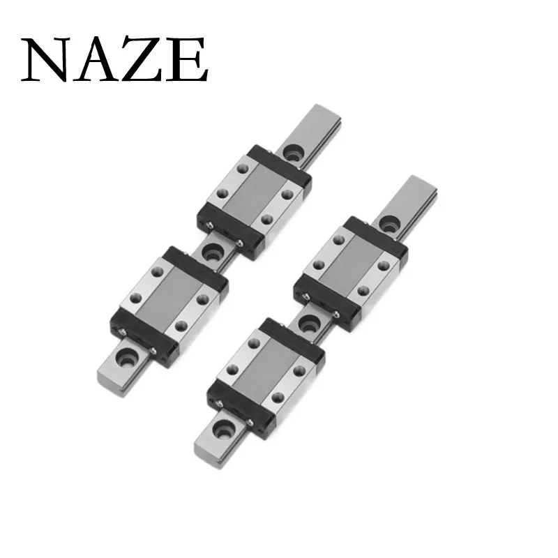 

NAZE High-quality 2pcs MGN Linear Guide + 4pcs MGN Slider MGN7H MGN7C 100 250 300 350 400 450 500mm Miniature Linear Guide Rail.