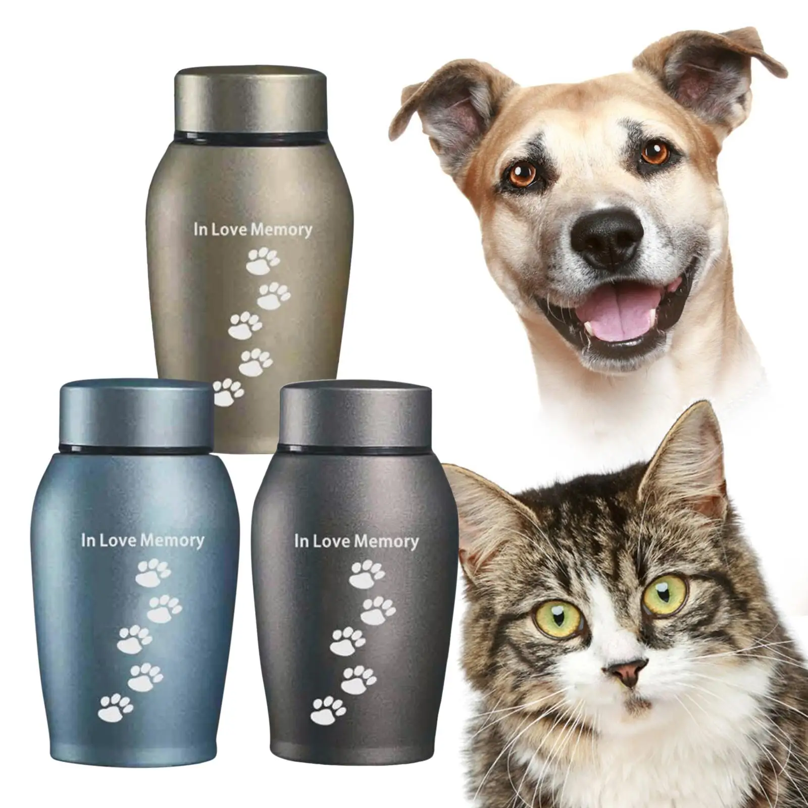 

Pet Cremation Memorial Urn Memorable Loose Memorial Pets Gift Burial Cremation Urn Storage Pet Urns for Dogs Ashes Retain