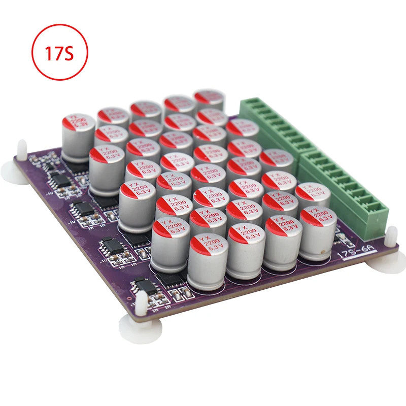 6A active equalizer balancer 3S 4S 5S 6S 7S 8S 13S 14S 16S 17S 20S 24S Lifepo4 / li-ion/ LTO battery energy balancing capacitor