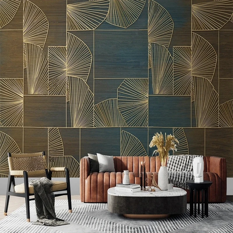 Custom Photo Wallpaper Modern Abstract Geometric Line Murals for Living Room Bedroom Home Decor Wall Covering Papel De Pared 3D