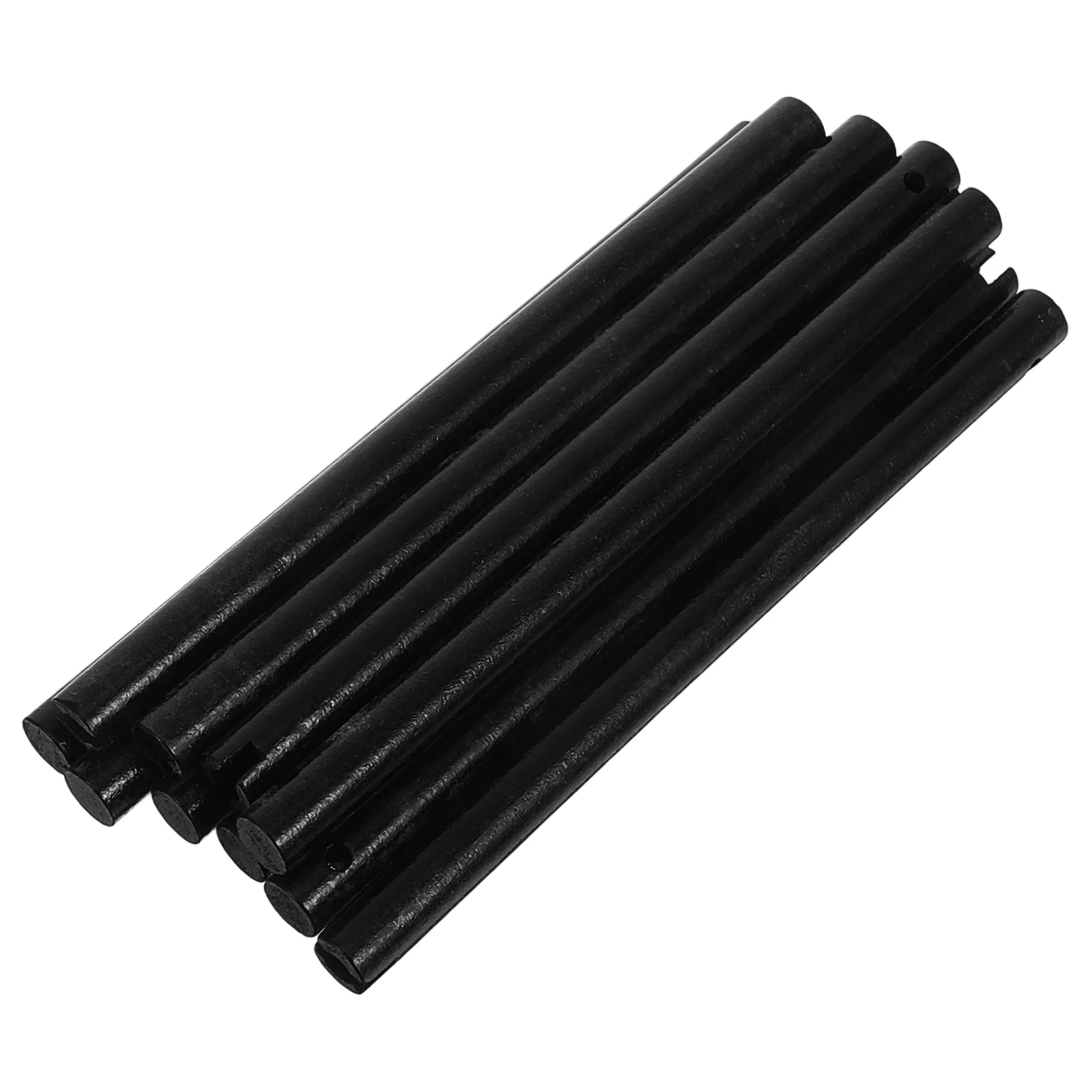 

10pcs Wooden Craft Sticks Handles Black Crafting Sticks Accessories Parts Chinese Style Traditional Craftsmanship