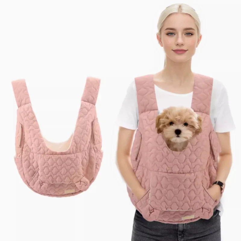 Borsa per animali domestici zaino per petto di grande capacità borsa da esterno per cani e gatti borsa per animali portatile impermeabile e