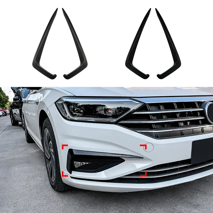 

Car Bumper Front Fog Light Grille Cover Trim For Volkswagen Jetta MK7 2019-2021 Fog Lamp Eyebrow Knife Decorate Car Accessories