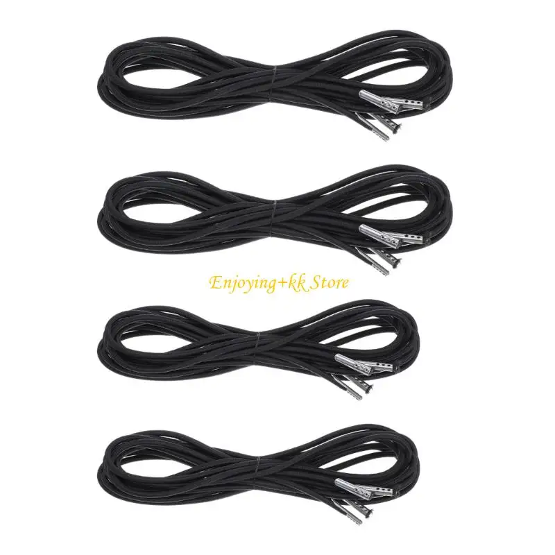 Q1JB 4pieces recliner bungee أحزمة التعادل المرن لأسفل مناسبة لكراسي الشاطئ كراسي قابلة للطي شمس مقاومة الاستخدام في الهواء