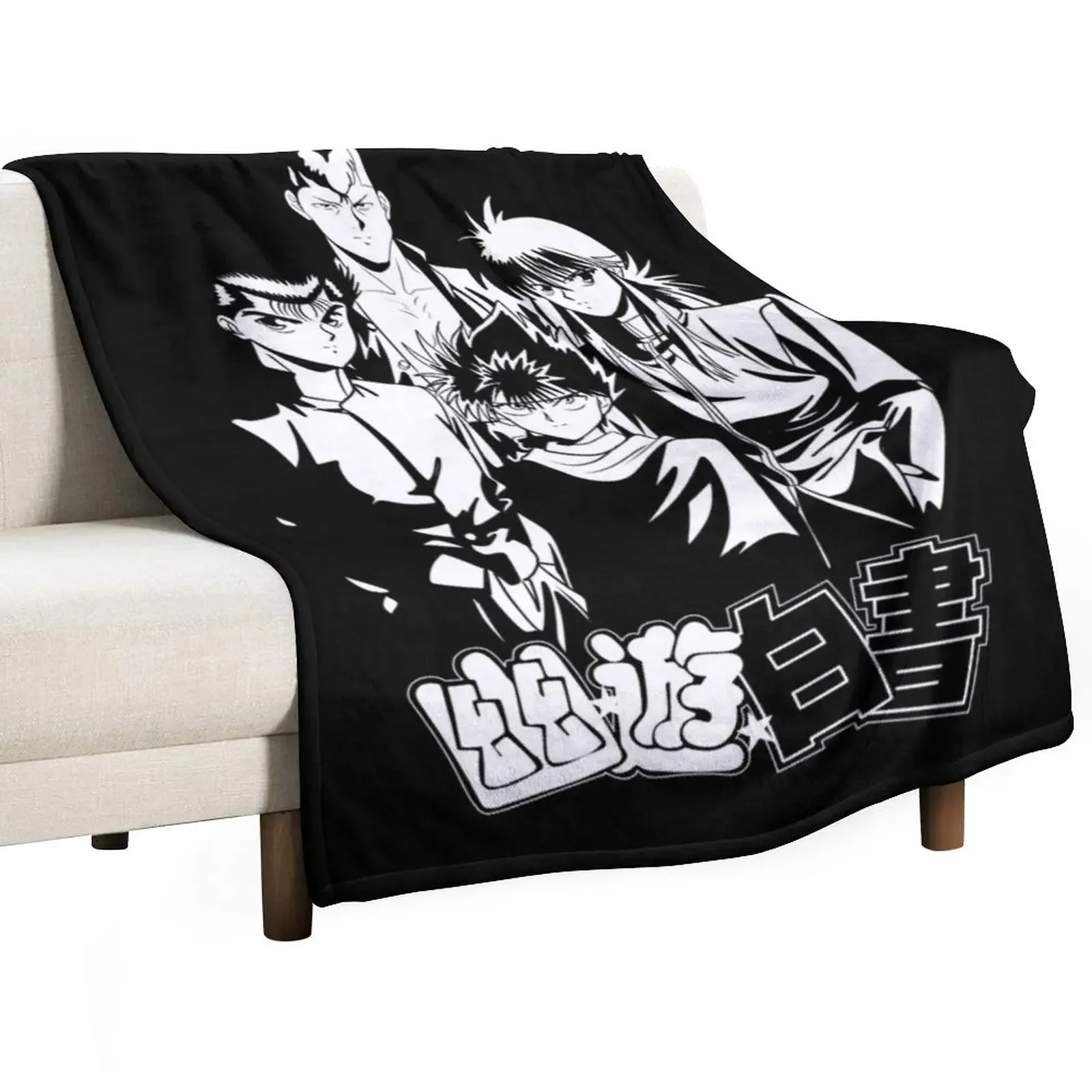 

YU YU HAKUSHO Classic . Throw Blanket Blankets Sofas Of Decoration Bed Fashionable decorative Shaggy Blankets