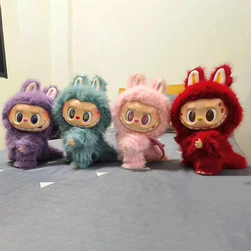 

New Modified Doll Diy 38cm Zimomo Labubu Brown White Green Limited Edition Vinyl Plush Doll Can Be Collected And Given As A Gift