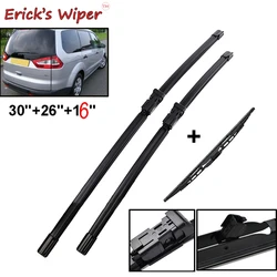 Erick's Wiper LHD Front & Rear Wiper Blades Set For Ford Galaxy 2006 2007 2008 Windshield Windscreen Window Brushes 30