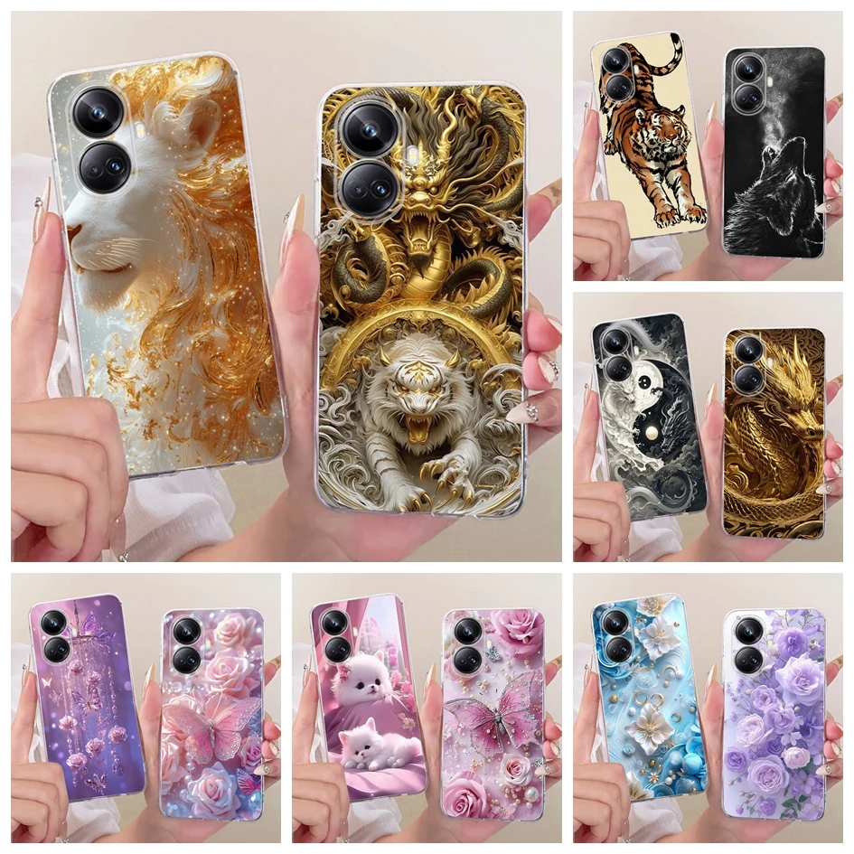 

Чехол для Realme 10 Pro Plus, крутой модный чехол с рисунком дракона, мягкий силиконовый противоударный бампер для Realme 10 Pro, бампер Realme10 Fundas