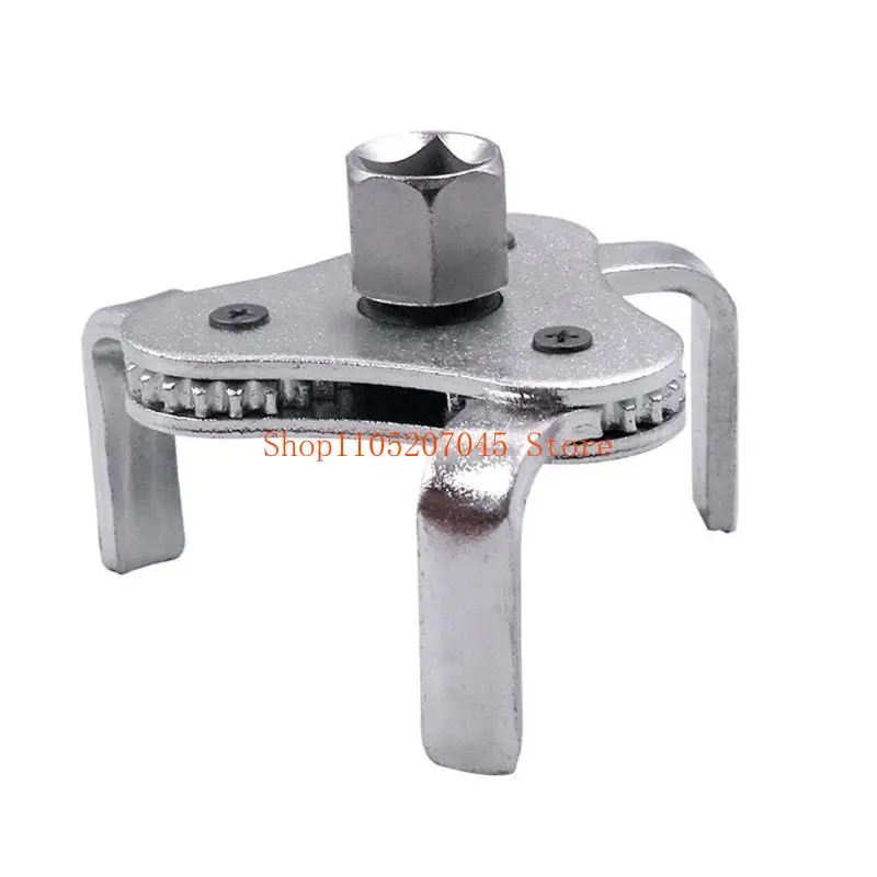 37cd High Strength Steel Oil Filter Wrench Removal Tool Three Claw Rustresistance Suitable For Easy Access In Confined Areas