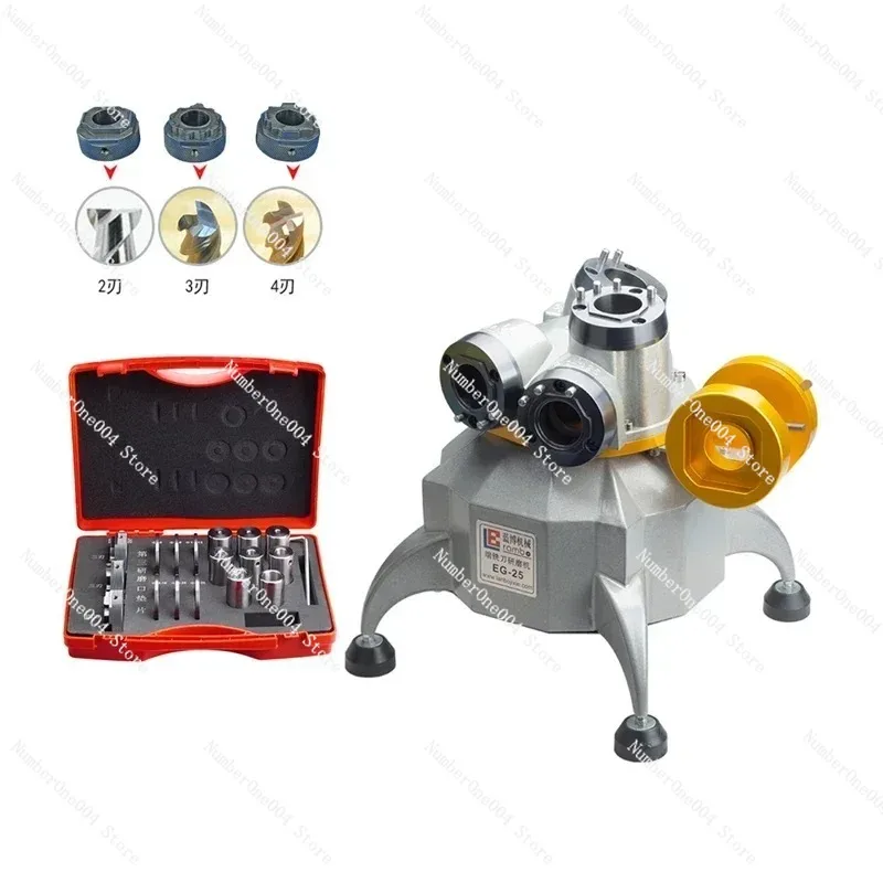 

Universal Flute End Milling Cutting Grinder Automatic Grinding Sharpening Machine 400W for 2/3/4 Blade High Speed 6000rpm